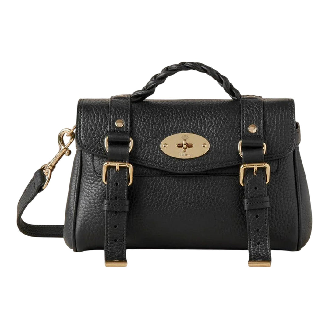 Club21 - Mulberry - Mini Alexa Black Heavy Grain - MINI BAGS - Black
