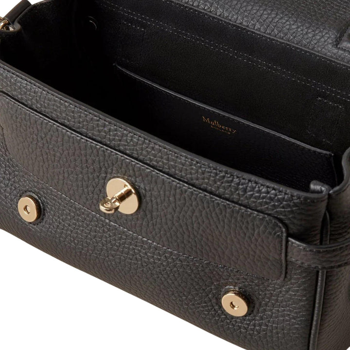 Club21 - Mulberry - Mini Alexa Black Heavy Grain - MINI TOP HANDLE - Black