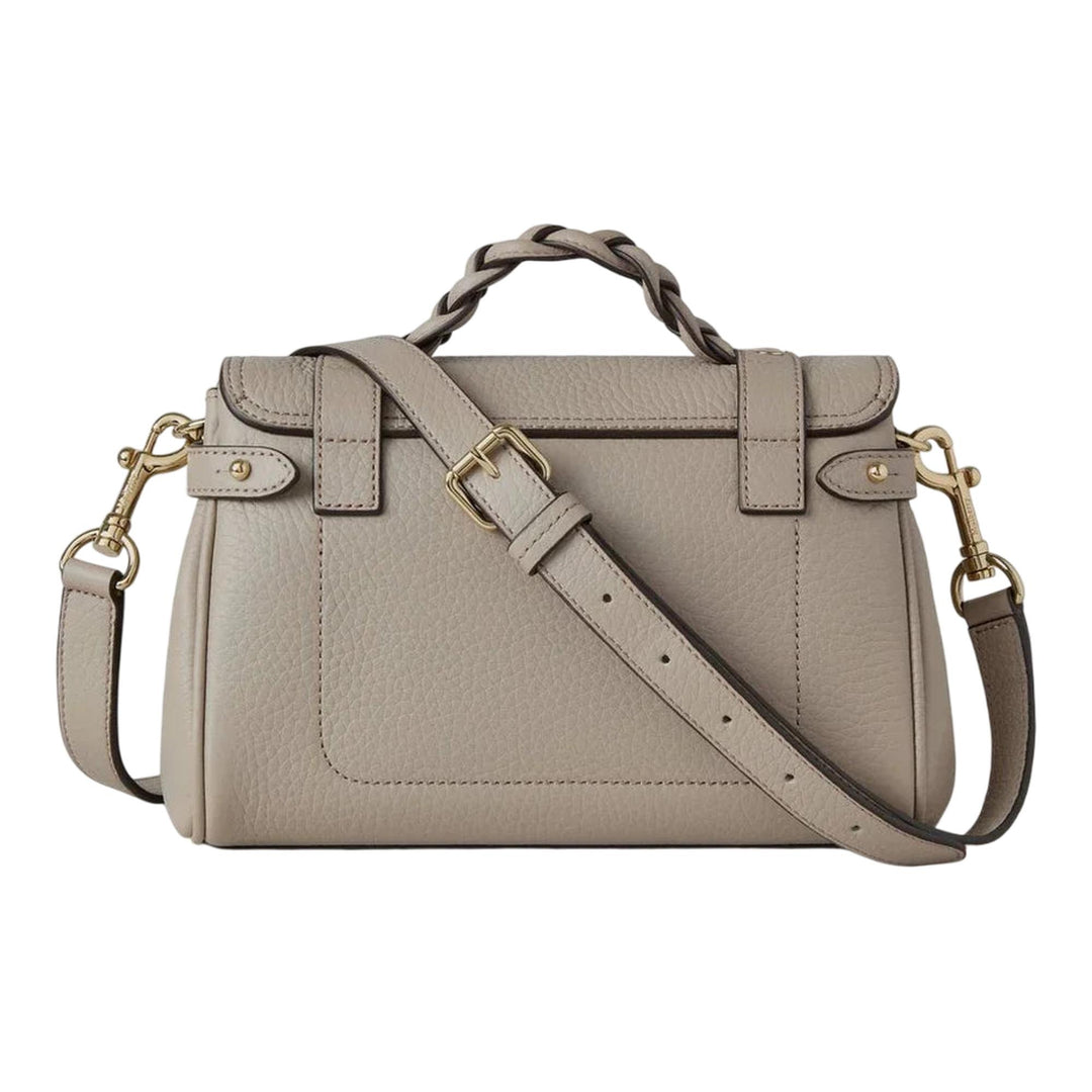 Club21 - Mulberry - Mini Alexa Cashmere Taupe Heavy Grain - MINI TOP HANDLE - Cashmere Taupe