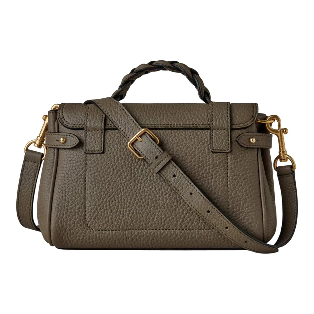 Club21 - Mulberry - Mini Alexa Linen Green Heavy Grain - MINI BAGS - Lime Green
