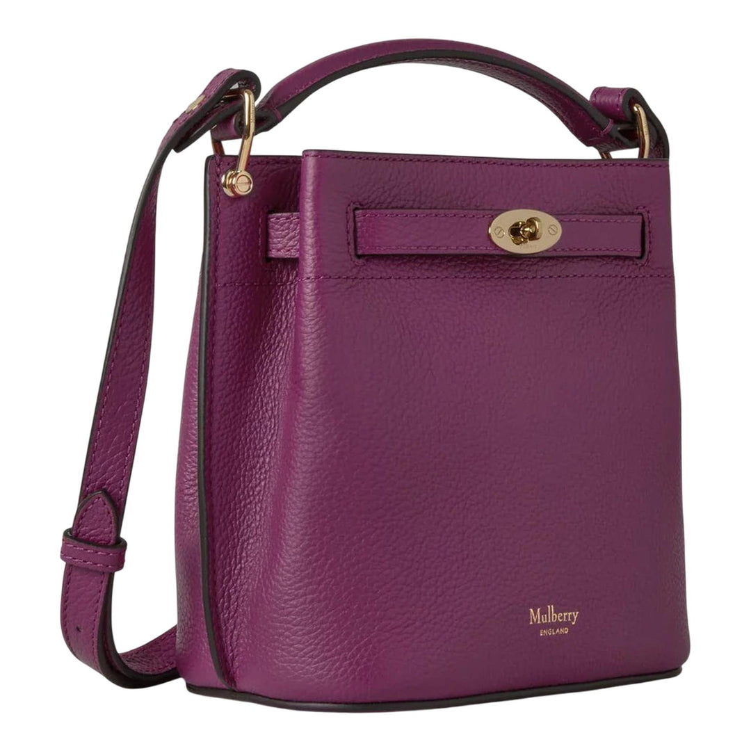 Club21 - Mulberry - Mini Islington Bucket Orchid Bloom Small Classic Grain - MINI BAGS - Purple