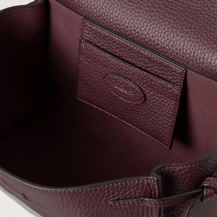 Club21 - Mulberry - Mini Soft Bayswater Black Cherry Heavy Grain - MINI BAGS - Burgundy