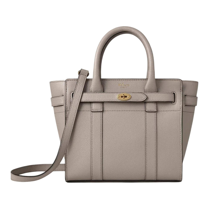 Club21 - Mulberry - Mini Zipped Bayswater Cashmere Taupe Small Classic Grain - MINI BAGS - Green
