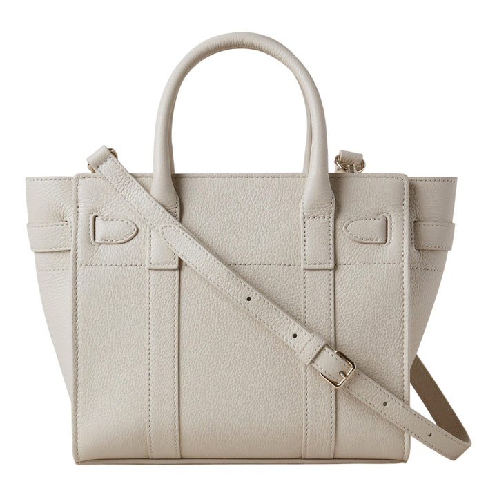 Club21 - Mulberry - Mini Zipped Bayswater Chalk Small Classic Grain - MINI SHOULDER BAGS - Off-White