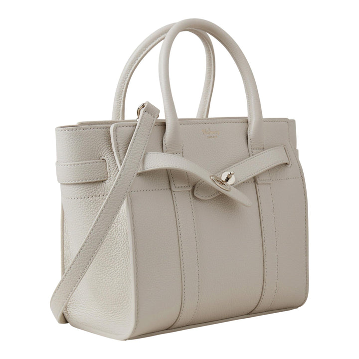 Club21 - Mulberry - Mini Zipped Bayswater Chalk Small Classic Grain - MINI SHOULDER BAGS - Off-White