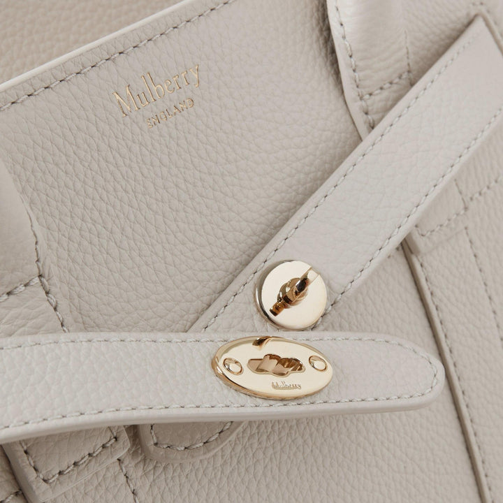 Club21 - Mulberry - Mini Zipped Bayswater Chalk Small Classic Grain - MINI SHOULDER BAGS - Off-White