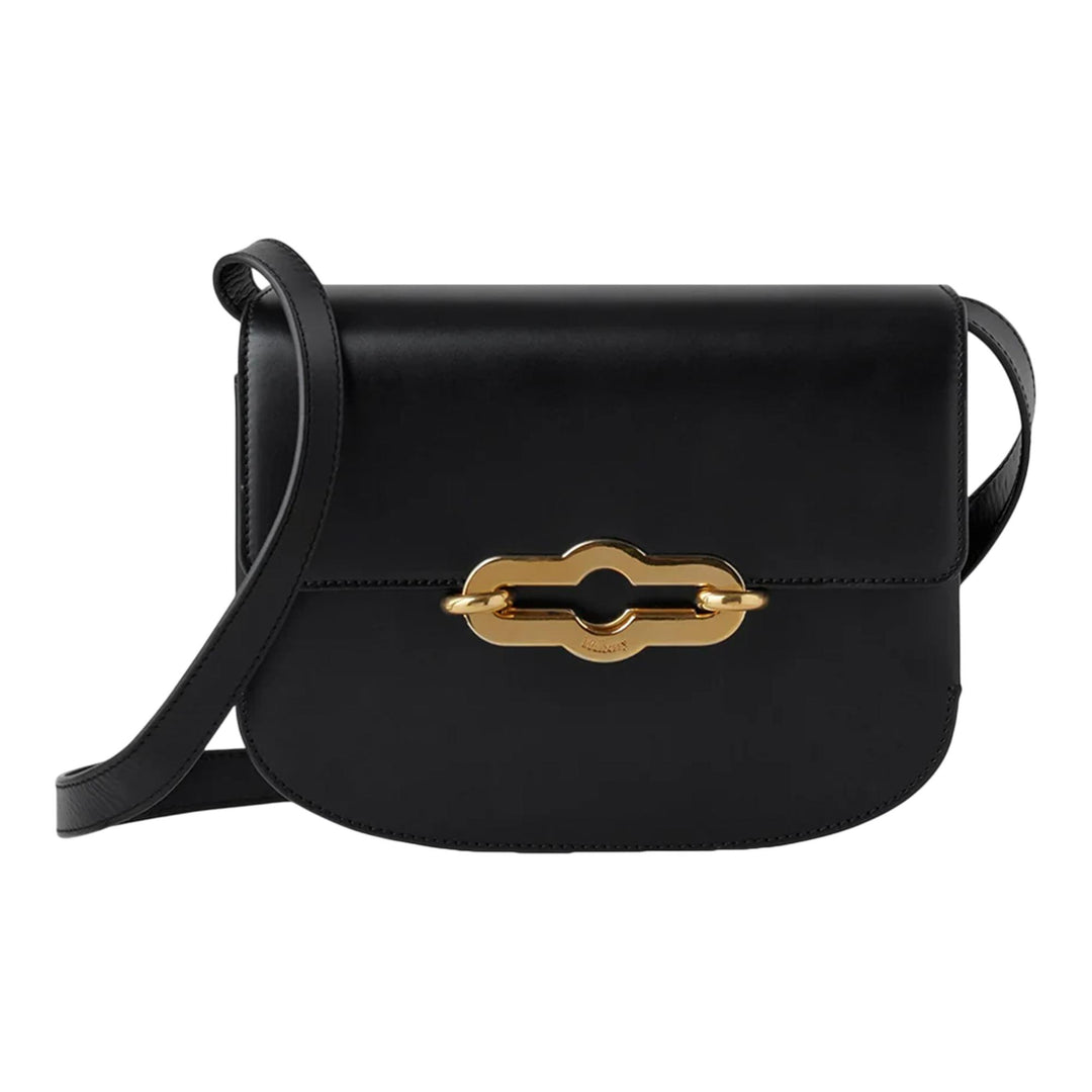 Club21 - Mulberry - Pimlico Satchel Black & Brass Super Lux Calf - MEDIUM CROSS BODY - Black