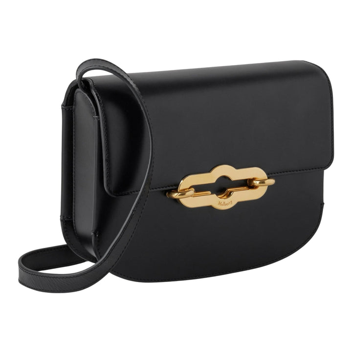 Club21 - Mulberry - Pimlico Satchel Black & Brass Super Lux Calf - MEDIUM CROSS BODY - Black