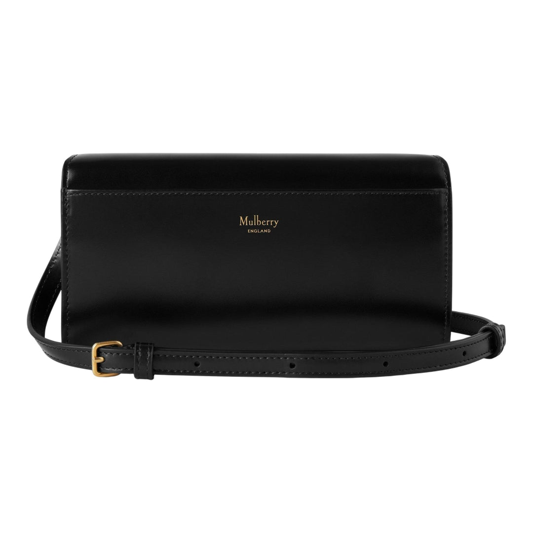 Club21 - Mulberry - Pimlico Wallet On Strap Black Super Lux Calf - SMALL CROSS BODY - Black