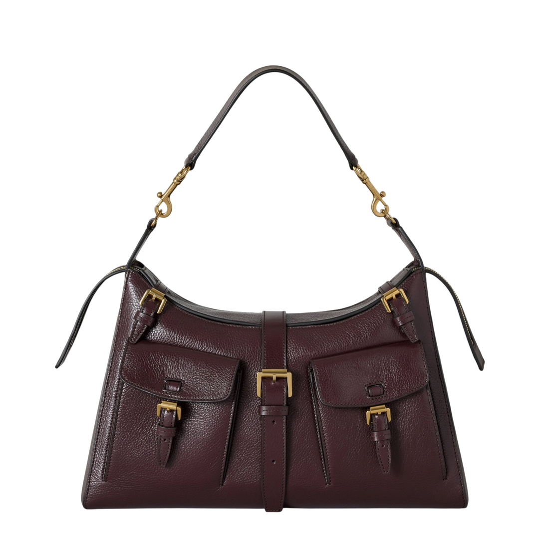 Roxanne Shoulder Bag High Shine Leather