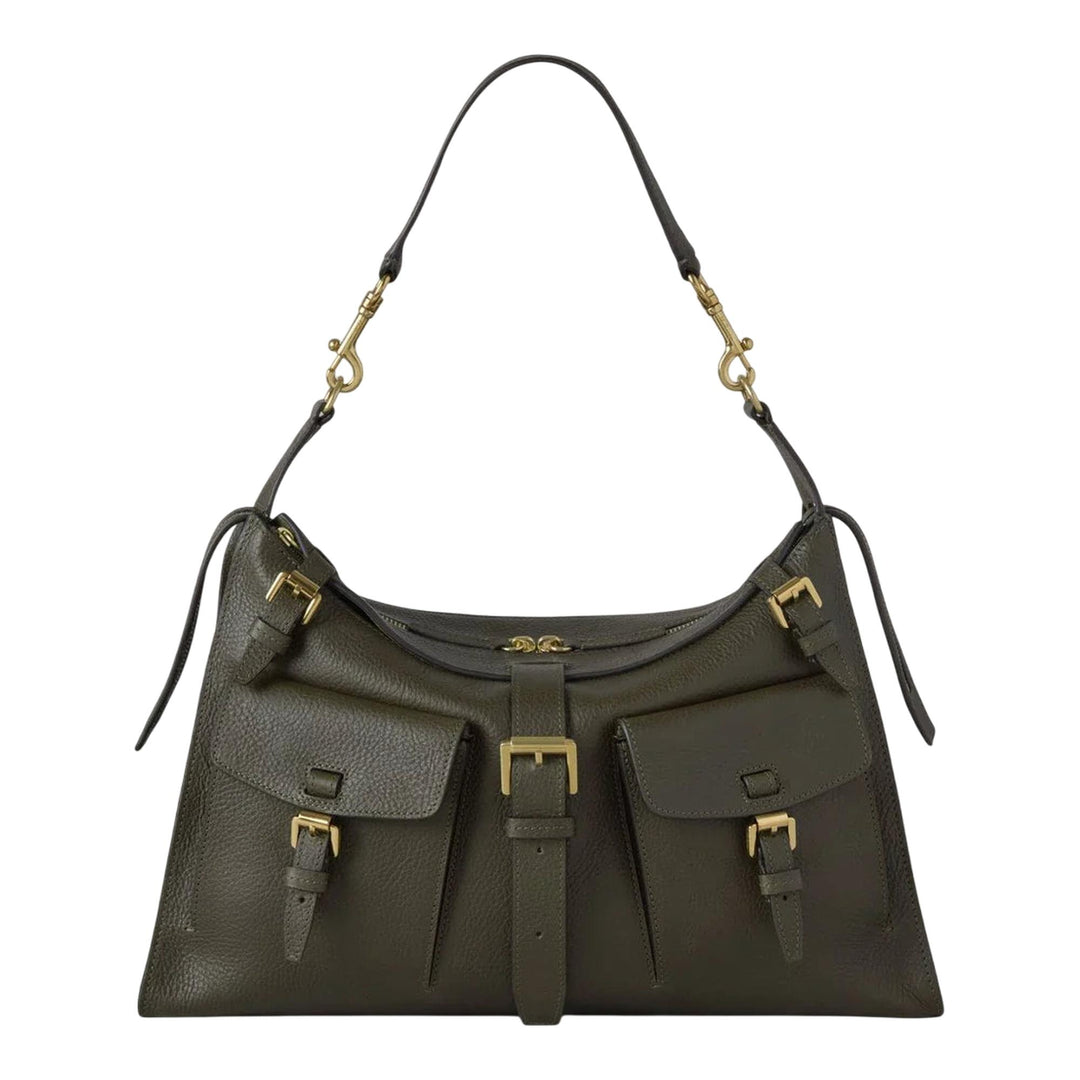 Club21 - Mulberry - Roxanne Shoulder Bag Juniper Green Nvt - MEDIUM SHOULDER BAGS - Juniper Green