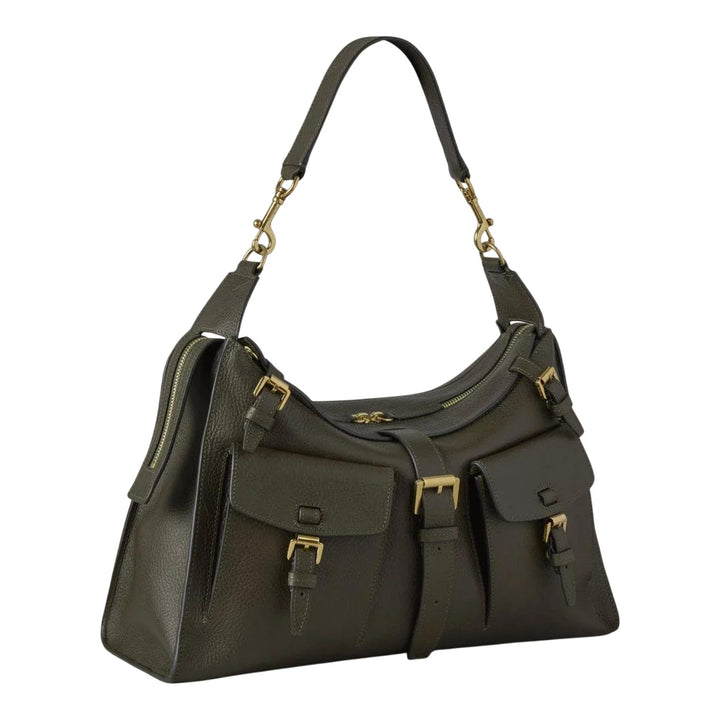 Club21 - Mulberry - Roxanne Shoulder Bag Juniper Green Nvt - MEDIUM SHOULDER BAGS - Juniper Green