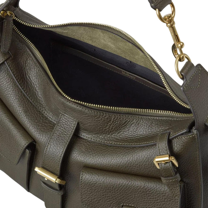 Club21 - Mulberry - Roxanne Shoulder Bag Juniper Green Nvt - MEDIUM SHOULDER BAGS - Juniper Green