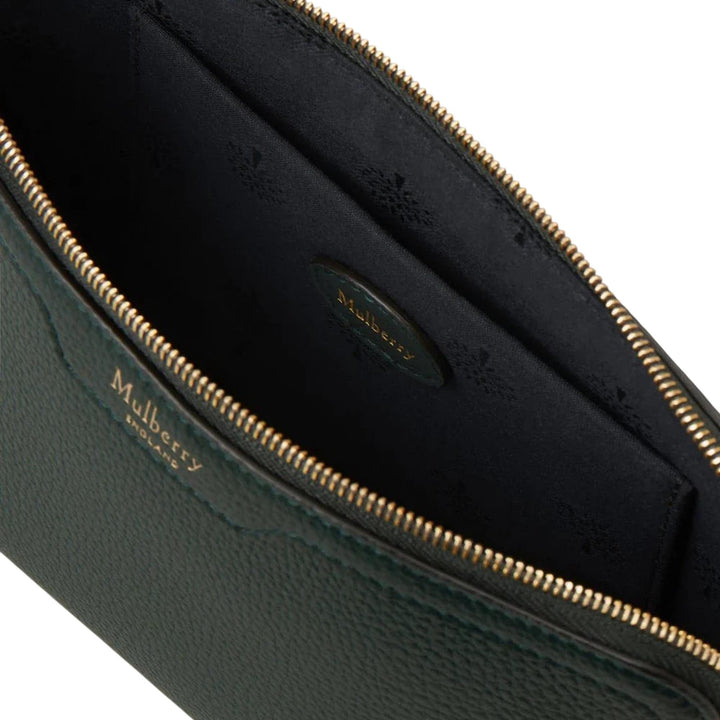 Club21 - Mulberry - Small Cosmetic Pouch Small Classic Grain - COS. POUCHES - Dark Green