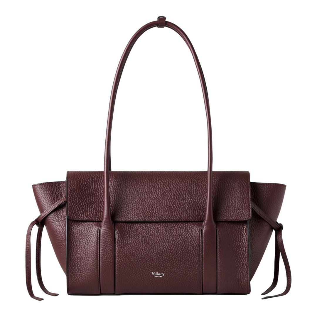 Club21 - Mulberry - Small Soft Bayswater Black Cherry Heavy Grain - SMALL SHOULDER BAGS - Black Cherry