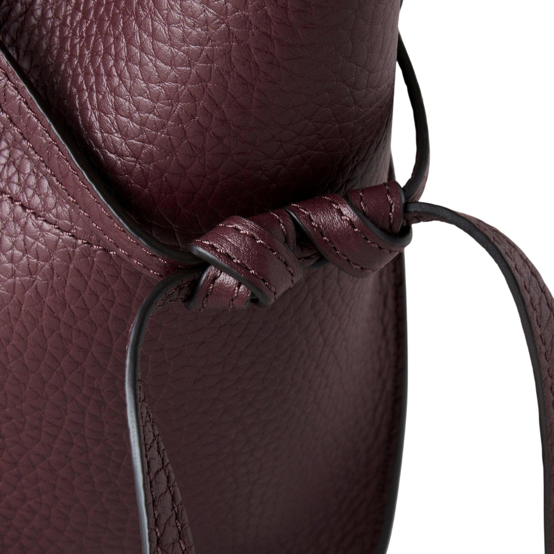 Club21 - Mulberry - Small Soft Bayswater Black Cherry Heavy Grain - SMALL SHOULDER BAGS - Black Cherry