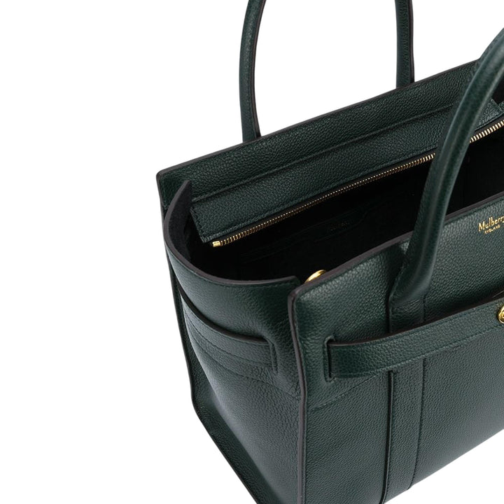Mulberry Small Zipped Bayswater Sml Classic Grain Green 4