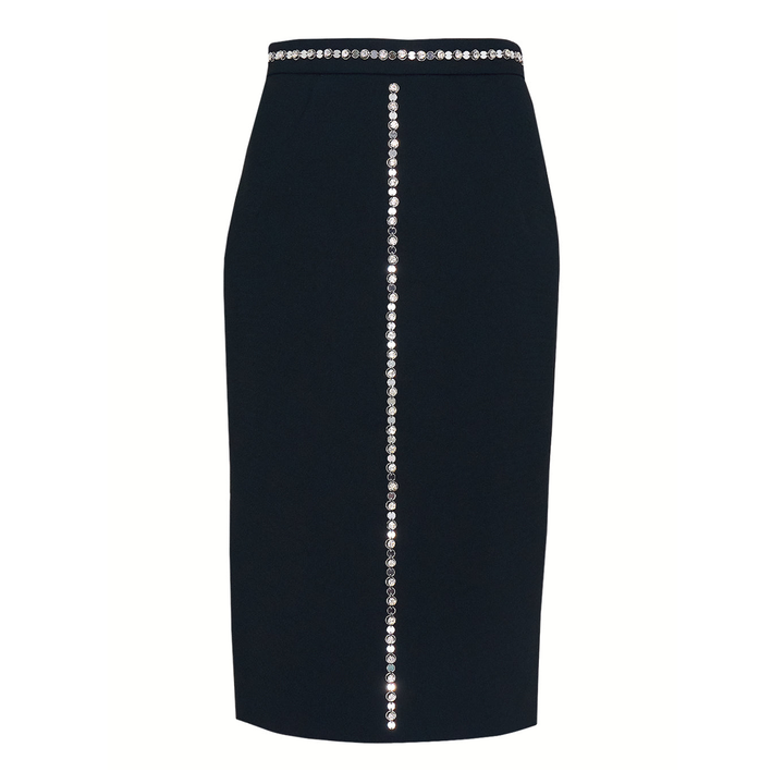 Sequins Trim Skirt