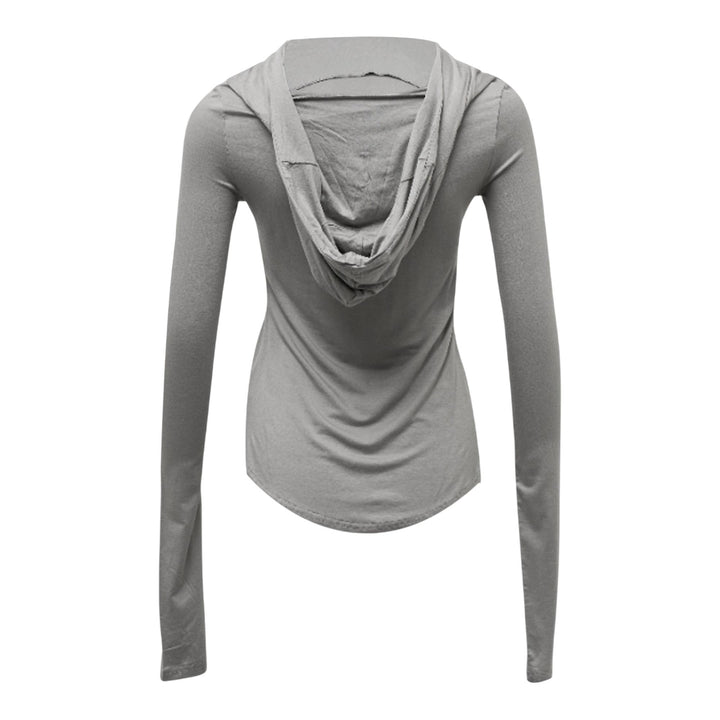 Club21 - NACHE - Basic Long Sleeve Hoodie Dusty Beige - KNIT TOPS - Beige