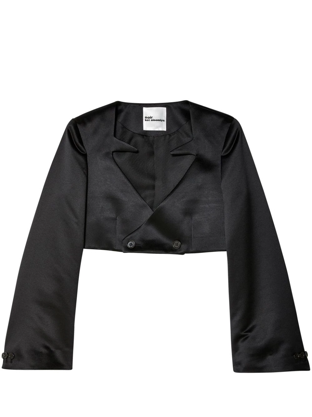 NOIRKEININOMIYA_PolyesterSatinJacket_Black