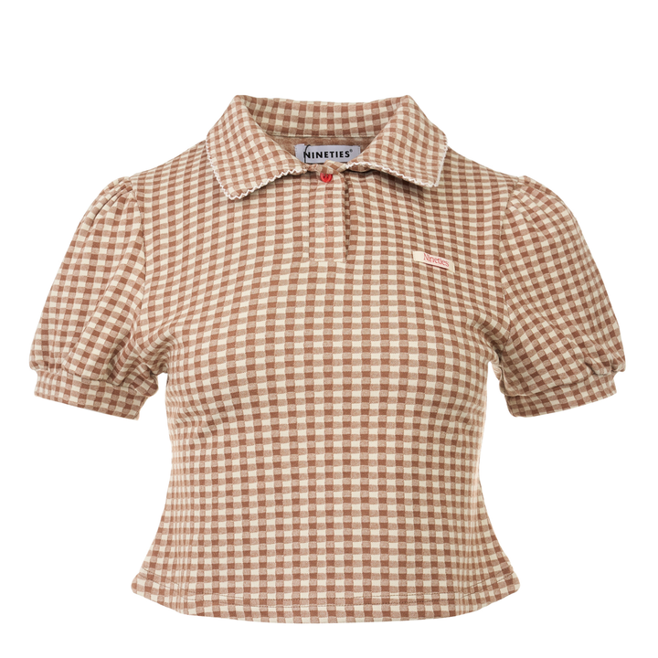 Candy Gingham Polo Top