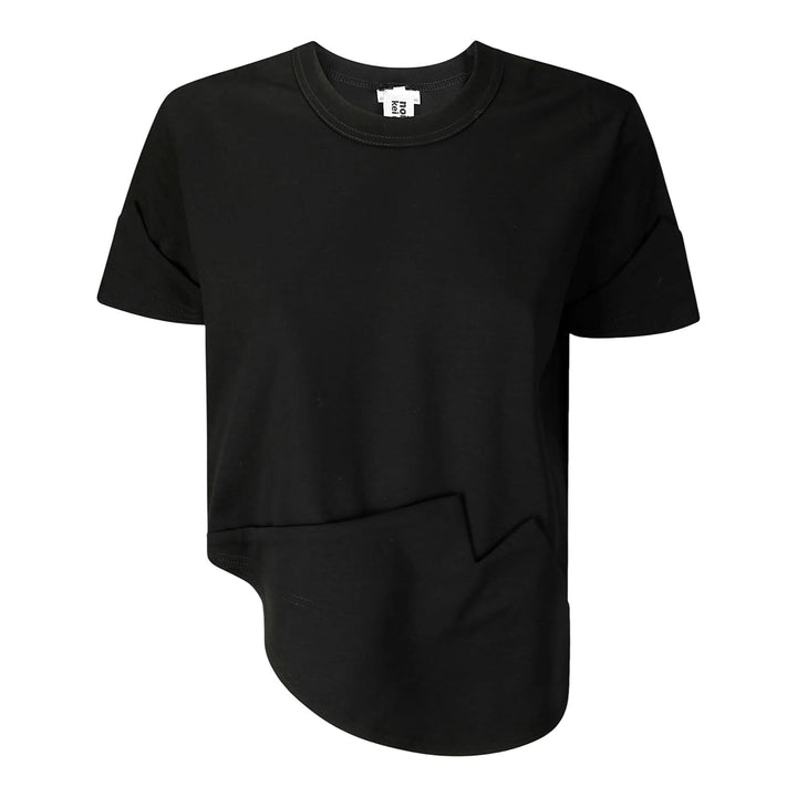 Club21 - Noir Kei Ninomiya - Cotton Ponte T-Shirt - TEES - Black