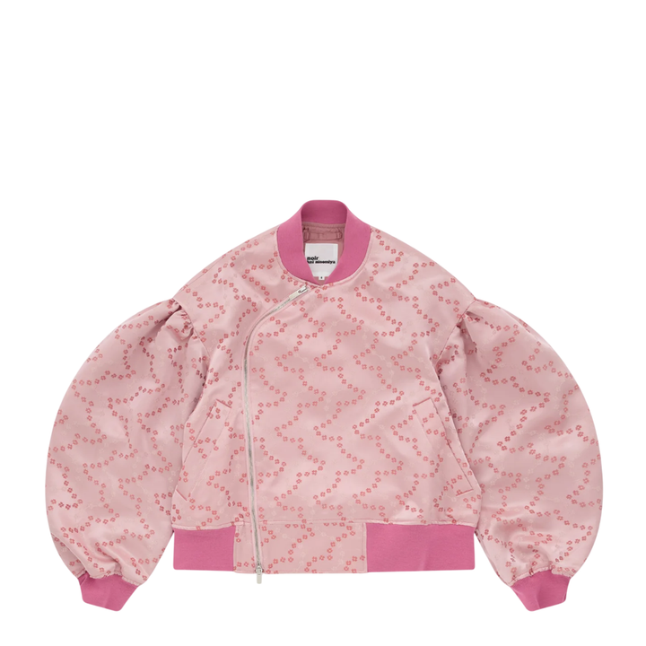 Floral Pattern Satin Jacket