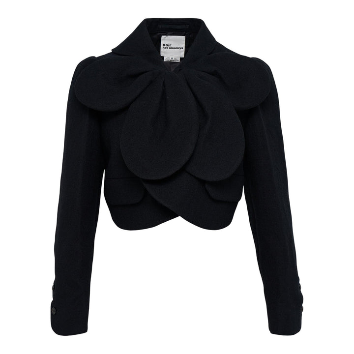Club21 - Noir Kei Ninomiya - Herringbone Pattern Wool Mille Jacket - JACKETS - Black