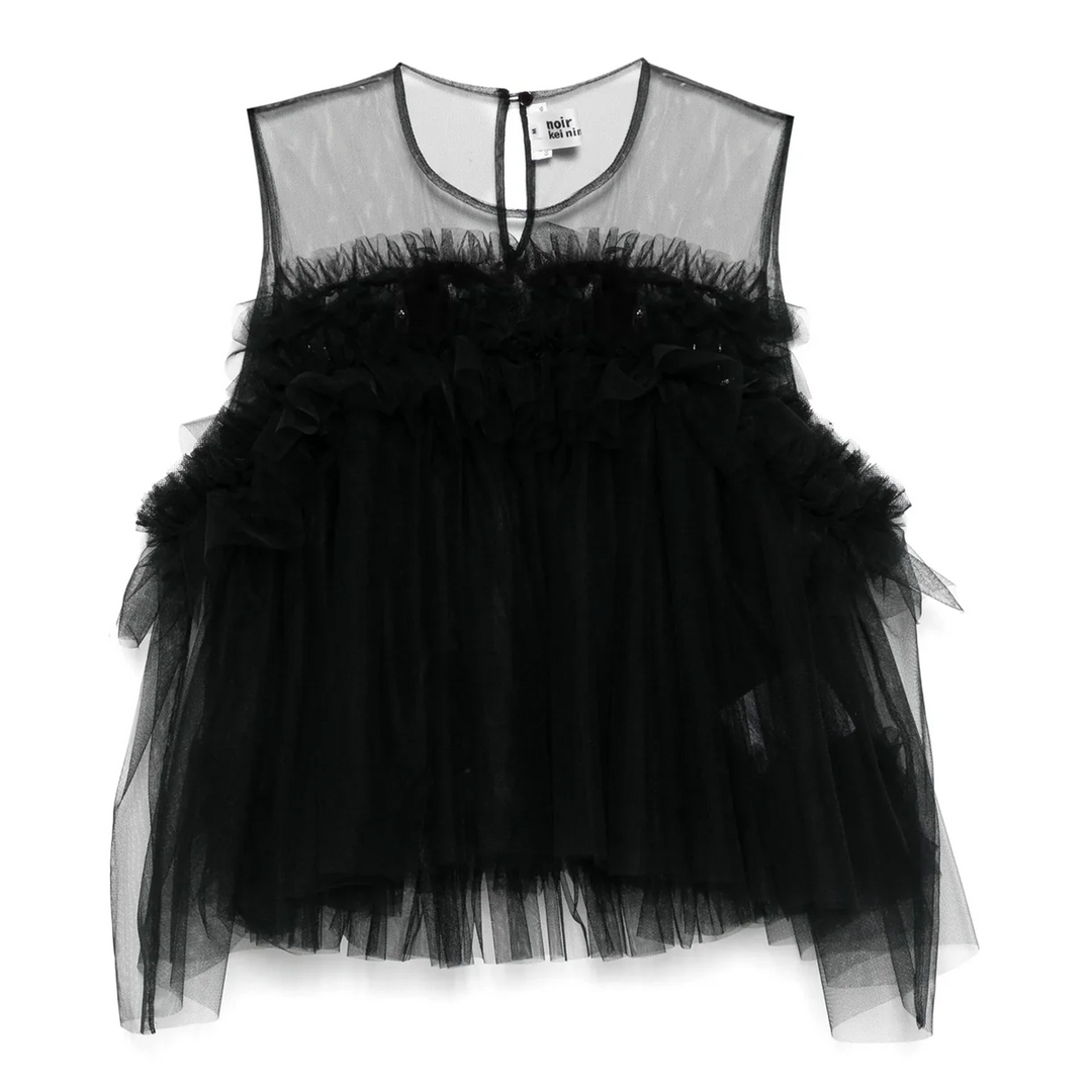 Nylon Tulle Blouse