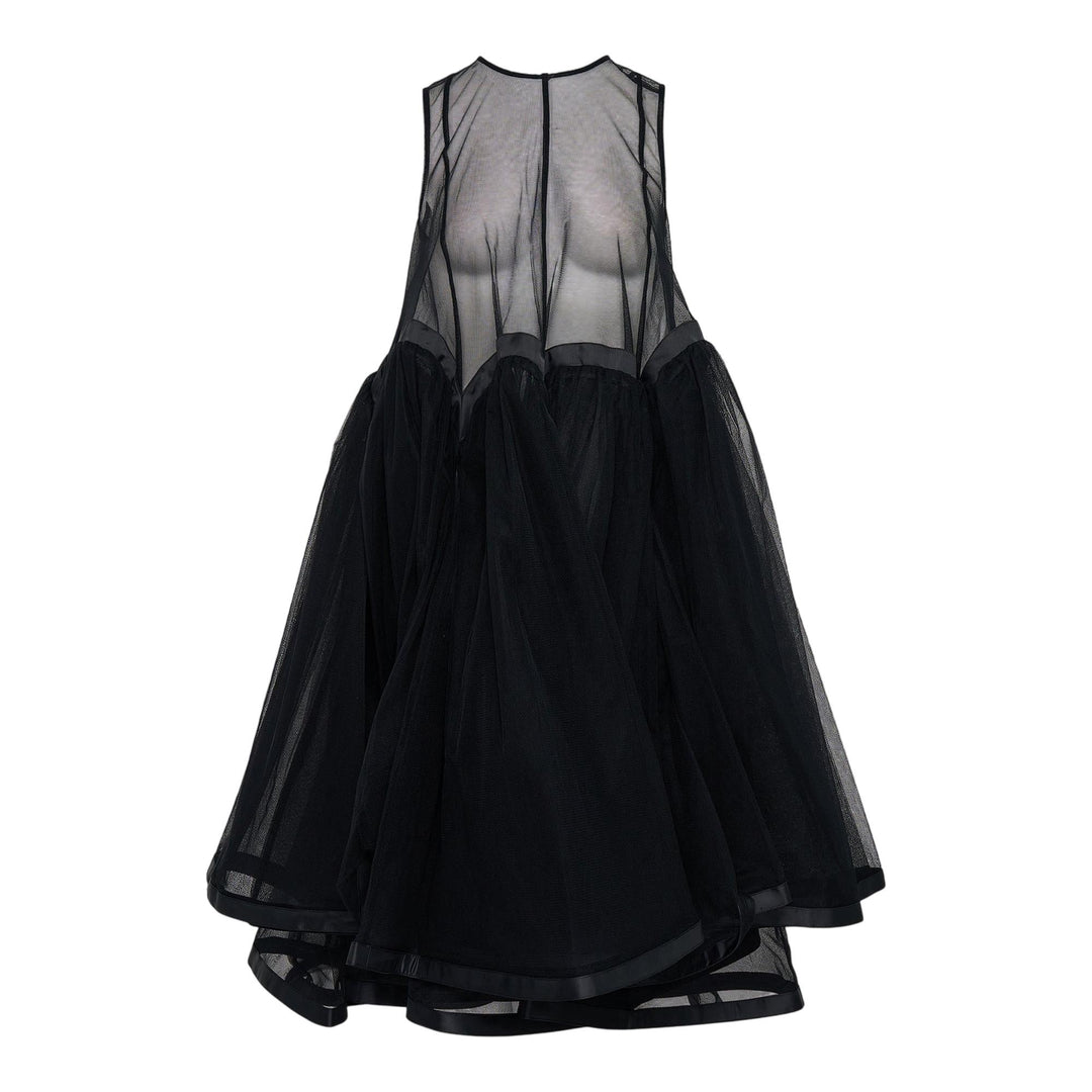 Club21 - Noir Kei Ninomiya - Nylon Tulle Dress - WOVEN DRESSES - Black