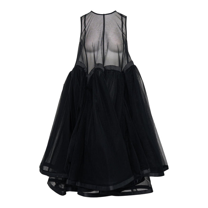 Club21 - Noir Kei Ninomiya - Nylon Tulle Dress - WOVEN DRESSES - Black