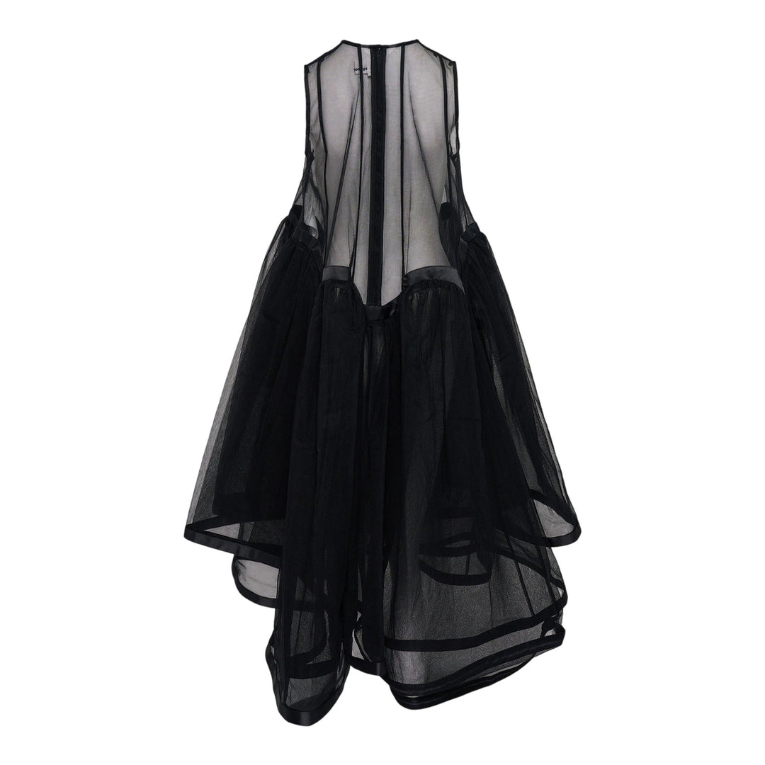Club21 - Noir Kei Ninomiya - Nylon Tulle Dress - WOVEN DRESSES - Black