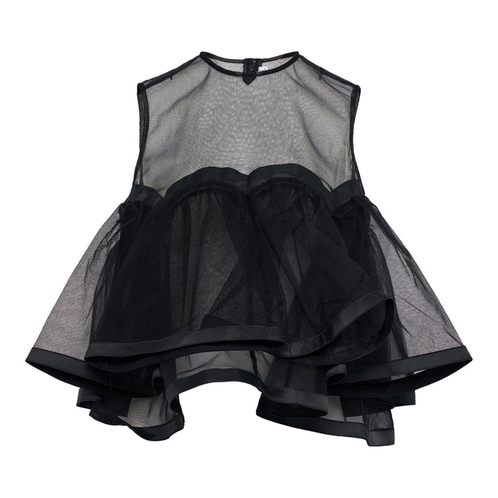 Club21 - Noir Kei Ninomiya - Nylon Tulle Top - WOVEN TOPS - Black