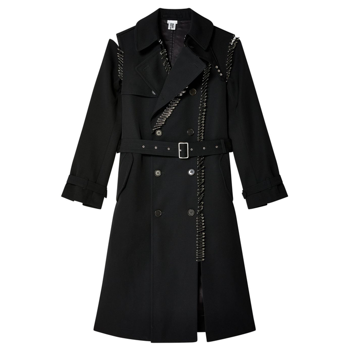 Noir_Kei_Ninomiya_Wool_Gabardine_Coat_Black