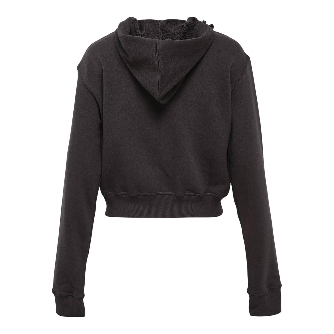 Club21 - OPEN YY - Ruffle Hoodie - SWEATERS - Charcoal