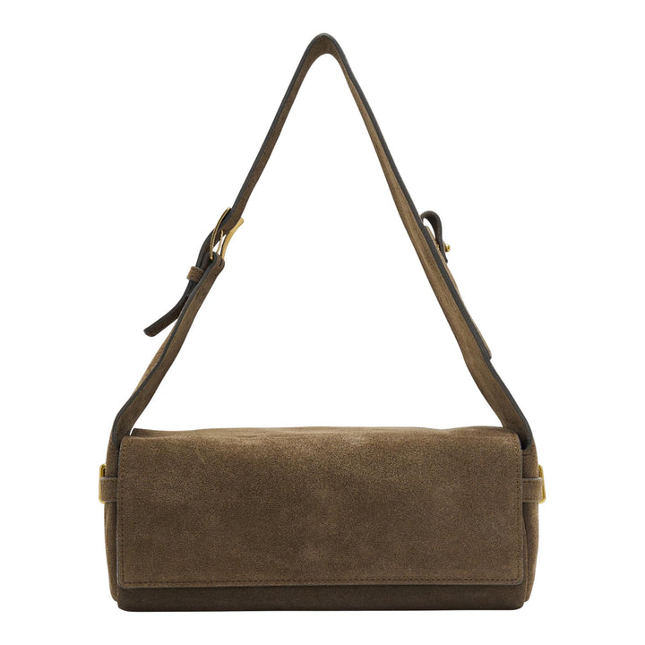 Club21 - OPEN YY - Suede Belting Duffle Bag - HANDBAGS - Brown