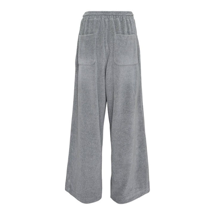 Club21 - OPEN YY - Velour Wide Sweatpants - PANTS - Light Grey