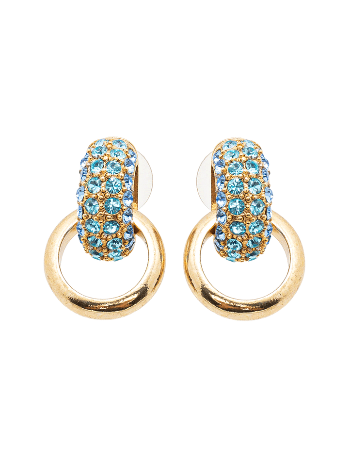 Oscar-de-la-Renta-Pave-Bull-Horn-Link-Earring-Light-Blue-1