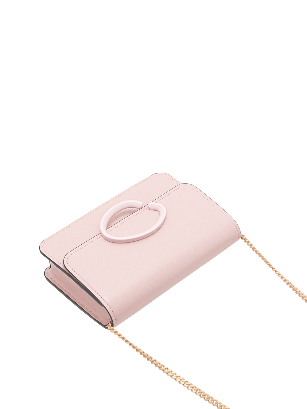 Oscar-de-la-Renta-Pochette-Calf-Bag-Pink-4