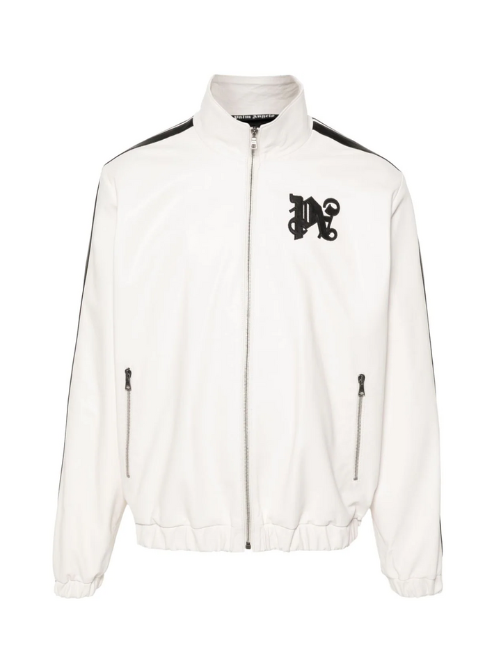 PALMANGELS_MonogramLeatherJacket-Off-White