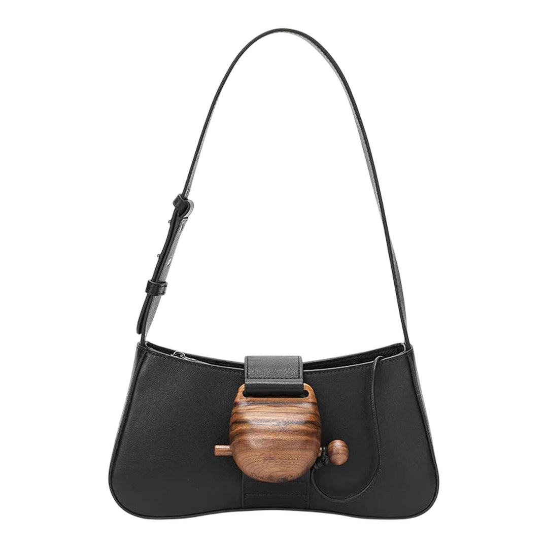 Club21 - PabePabe - Wooden Fish Bag - HANDBAGS - Black