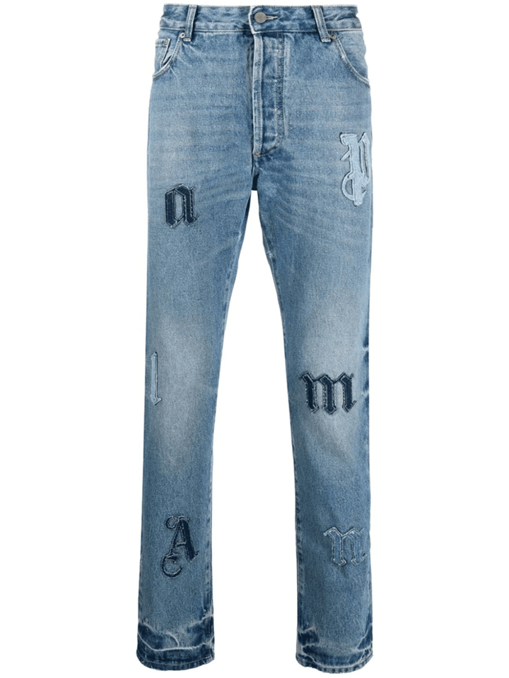 Palm-Angels-Logo-Denim-Patches-5-Pockets-Jeans-Blue-1