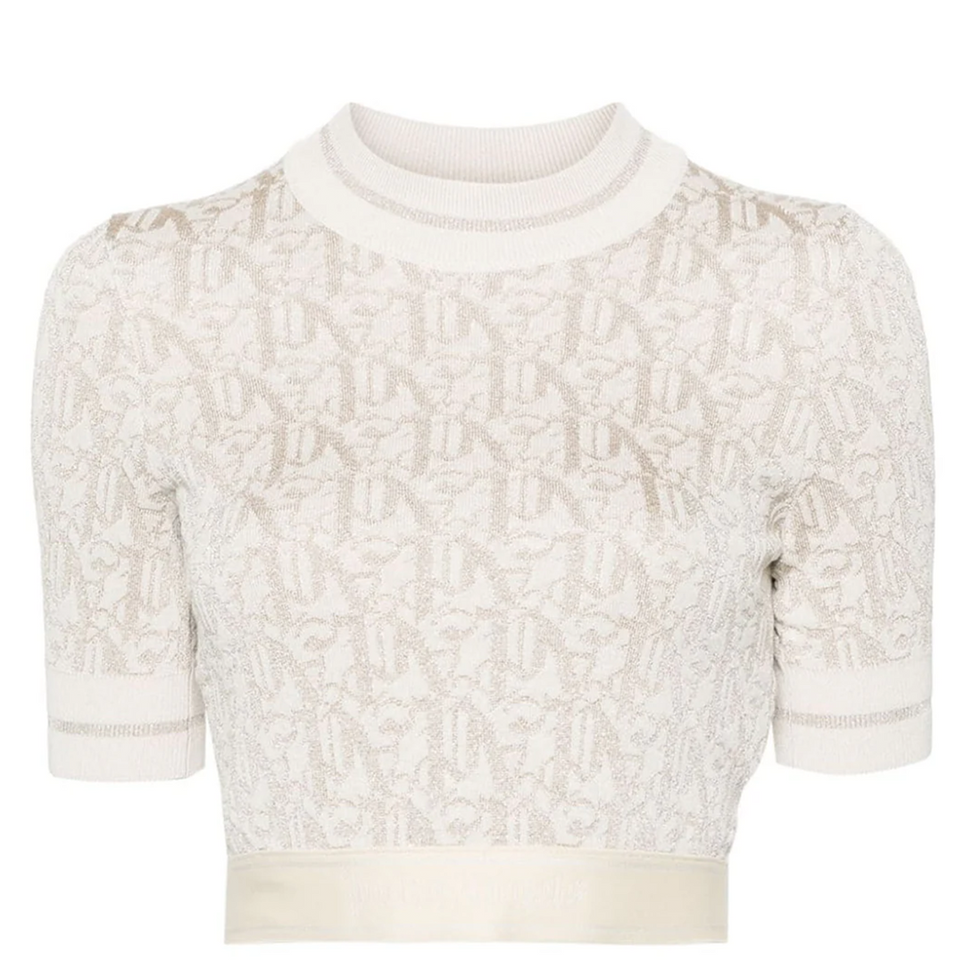 모노그램 니트 탑