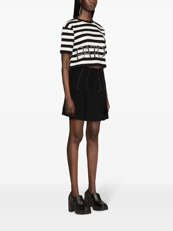 Patou-Breton-Stripe-Cropped-T-Shirt-Black-3