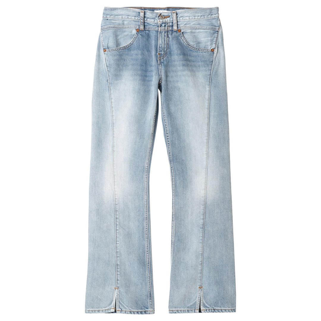 Mid Rise Kick Flare Jeans