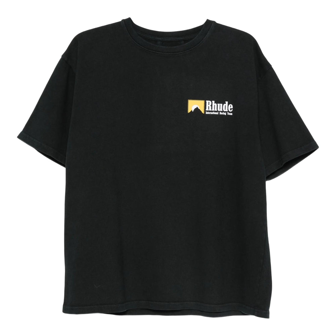 Club21 - RHUDE - International Racing Logo Tee - TEES - Black