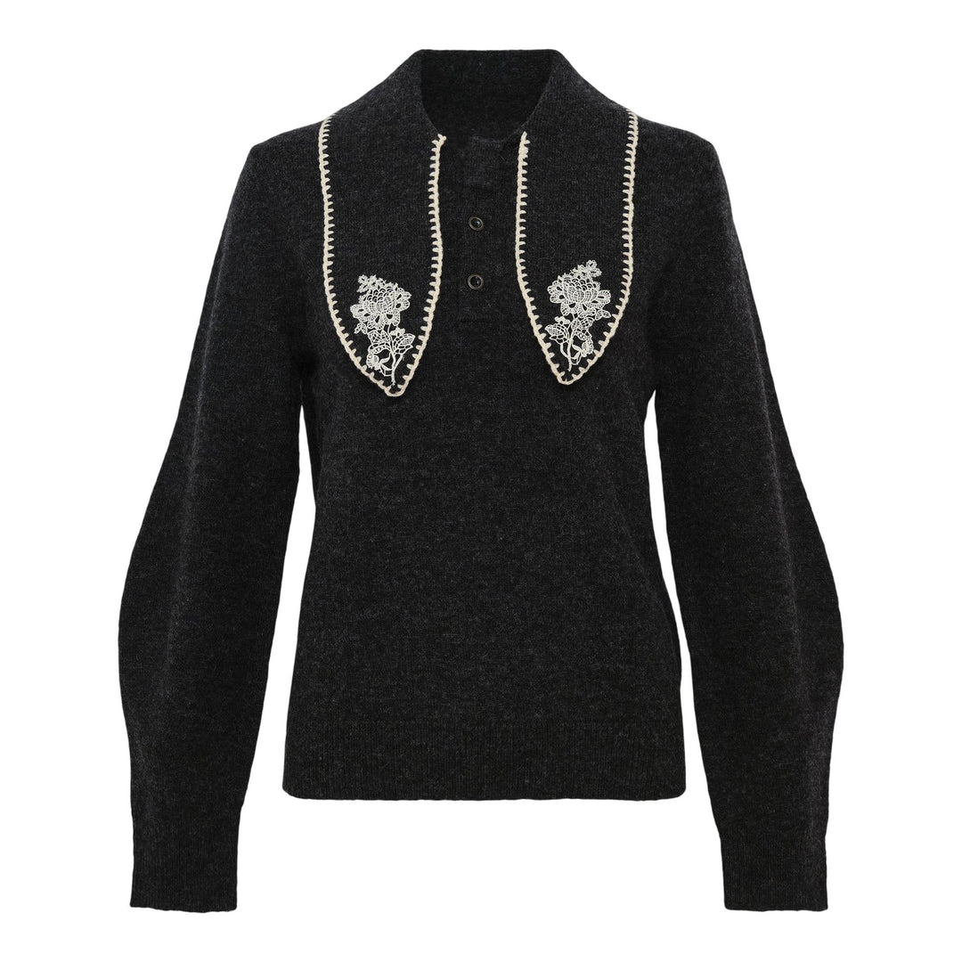 Club21 - Renli Su - Cotton Pleated Midi Skirt - KNIT TOPS - Grey