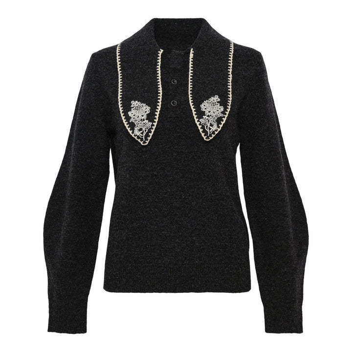 Club21 - Renli Su - Cotton Pleated Midi Skirt - KNIT TOPS - Grey