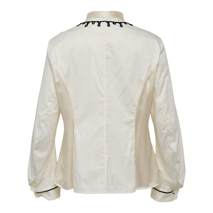 Club21 - Renli Su - Cropped Velvet Trousers - BLOUSES - Off-White