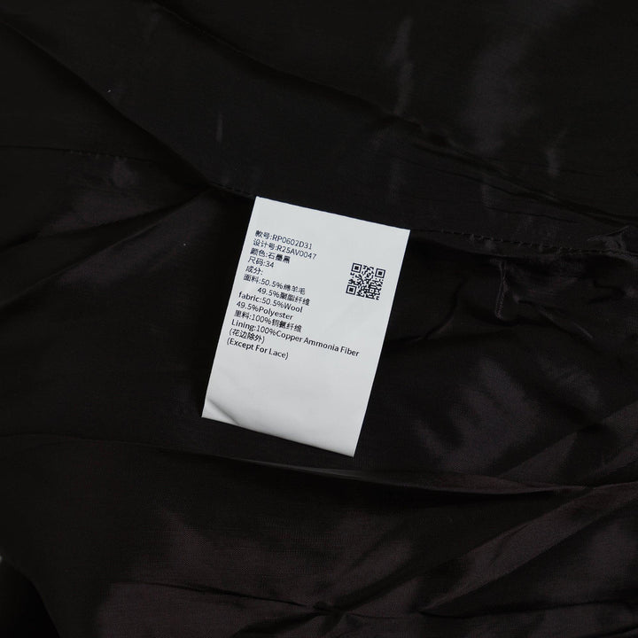 Club21 - Renli Su - Wool Boxy Cropped Coat - SHORTS - Black